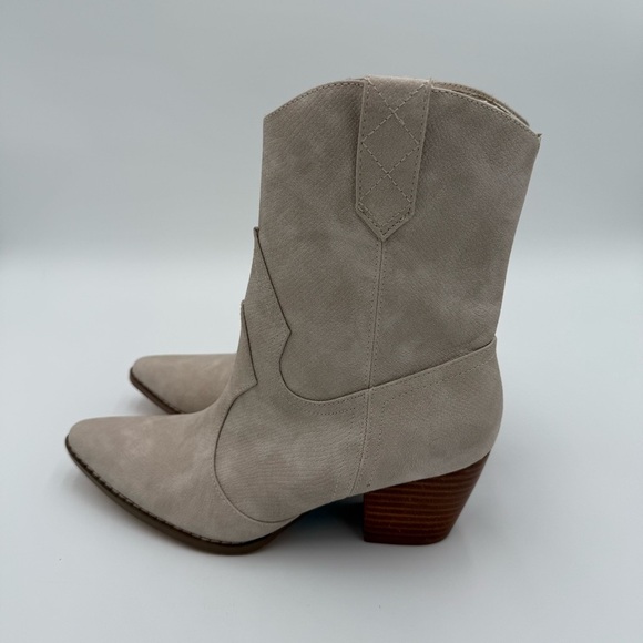 Coconuts By Matisse Bambi Leather Western Cowgirl High Heel Ankle Boots 7.5 NWOT - Picture 5 of 9